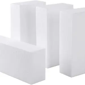 GS167 SAKPHIL THERMOCOL Craft Foam Blocks,Size 8"X4"X2" Polystyrene Foam (4pcs set)