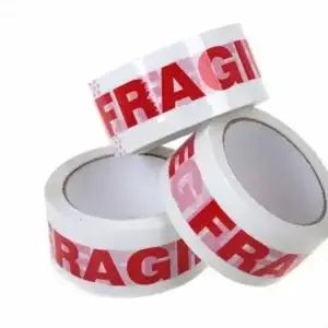 GS160 SAKPHIL Handle with care- Fragile Packaging Tape 66M Long - Strong (set of 3)