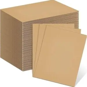 GS150 SAKPHIL Corrugated Cardboard Sheets, 50 Pcs Set, Flat Cardboard Sheets
