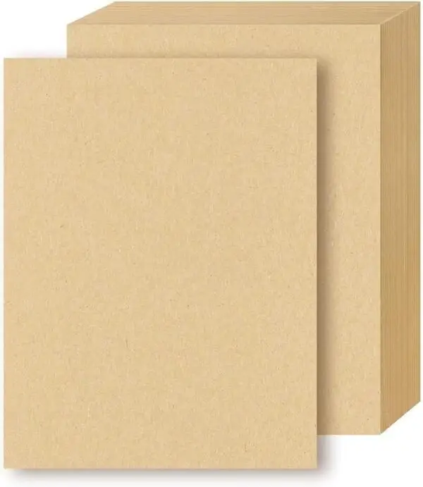 GS149 180gsm Brown Kraft Paper Card, A4 Size, Recycled Material