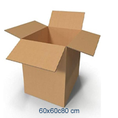 GS151 Valuxe X-Large 5 Pack Double Layer Cardboard Boxes - 60 x 60 x 80 cm