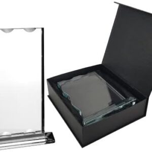 GS137 Tezkar-Rectangle Crystal Award Glass Base (150mm x 41mm x 195mm)