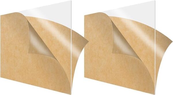 SAKPHIL Acrylic Sheet 3mm Group 30.5 cmx30.5 cm, 1/8" Thick 2-Pack