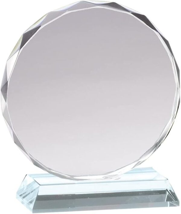 GS134 Circular Crystal Trophy, Crystal Glass Award (10cm)