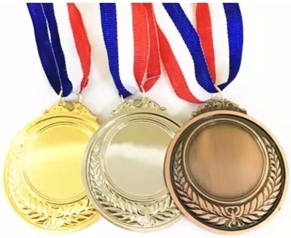 GS129 Set of 3 Standard Medals: Gold, Silver and Bronze - Image 2