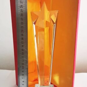 GS140 Giftex Crystal Trophy Award, Star Design on Top
