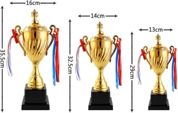 GS131 Toyvian Gold Trophy Metal Trophy Awards Cup - Image 5