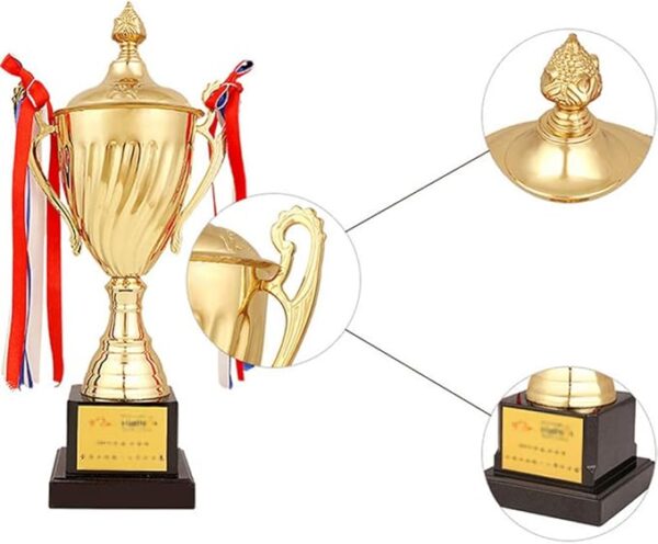 GS131 Toyvian Gold Trophy Metal Trophy Awards Cup - Image 2