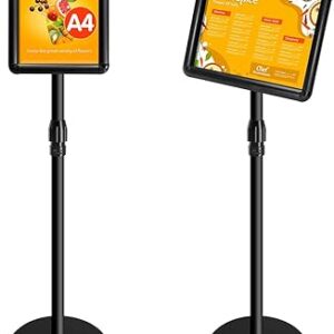A4 Sign Stand Adjustable Poster Stand Aluminum Snap Frame Menu Stand