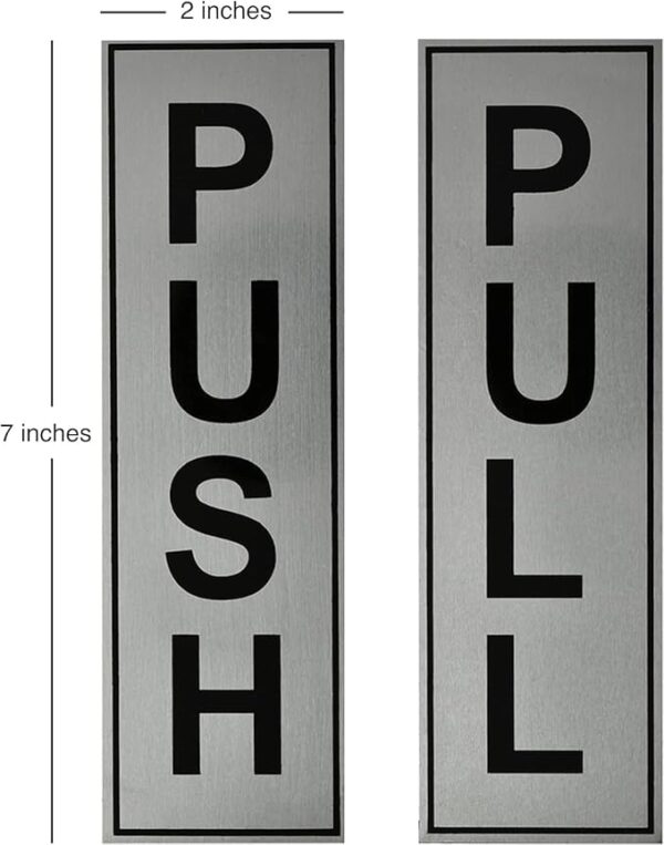 Pull Signage Board for Glass Wooden Doors/Office Hospital Mall Gate Sticker