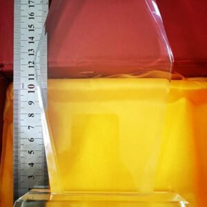 GS136 Crystal Trophy Award, Upright Hexagonal Shaped
