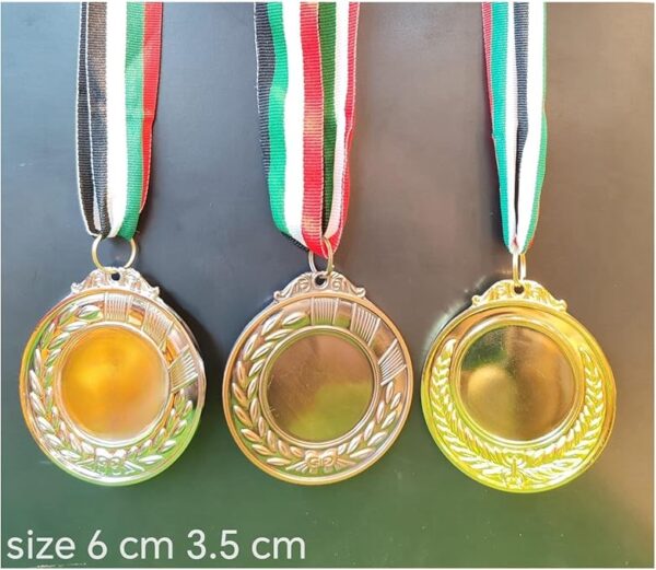 GS129 Set of 3 Standard Medals: Gold, Silver and Bronze - Image 3