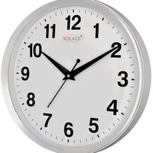 GS127 SAKPHIL SOLACE Wall Quartz Clock, 12" dia round dial